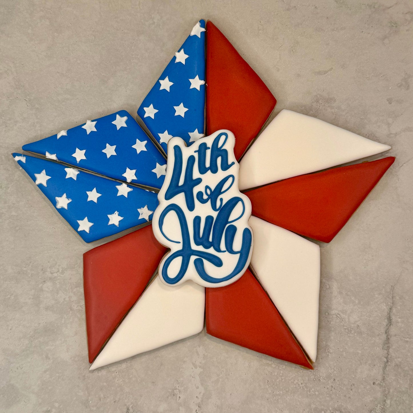 4th of July Platter (11 cookies)