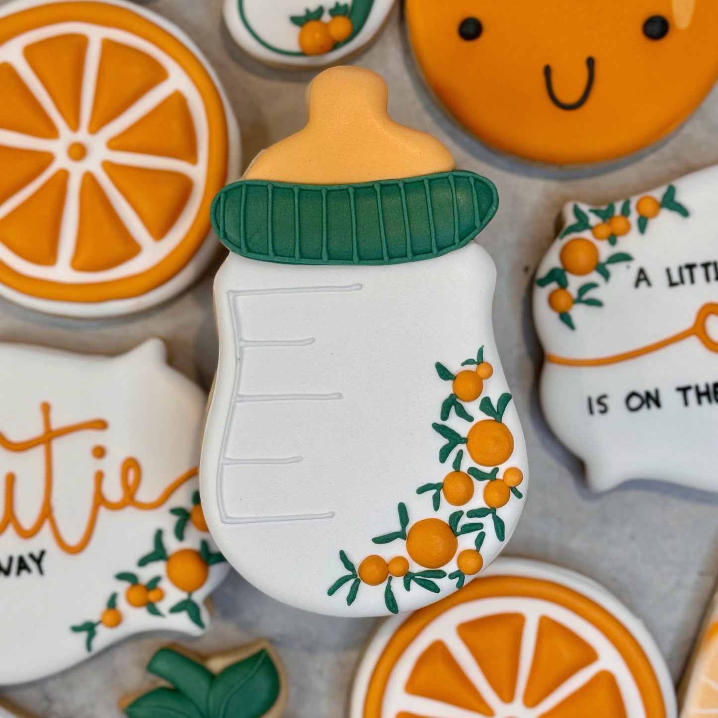 A Little Cutie is on the Way (9 cookies)