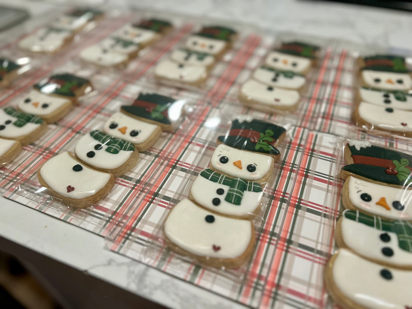 Boxed Snowman (Set of 4 Mini Cookies)