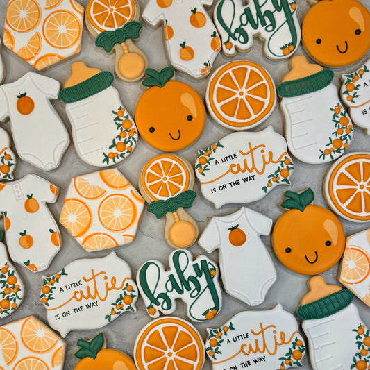 A Little Cutie is on the Way (9 cookies)