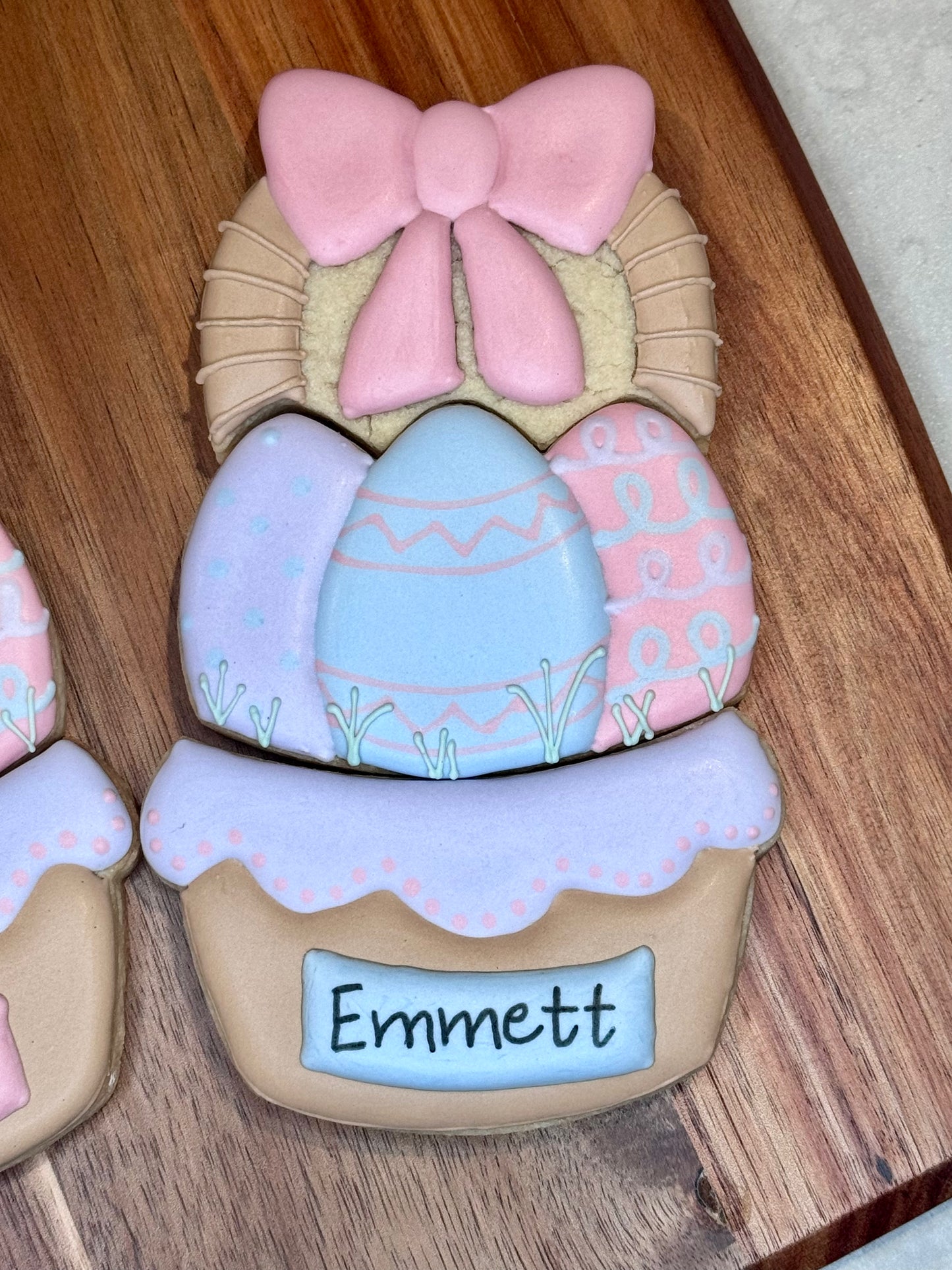 Personalized Easter Basket Cookie Set in Gift Box