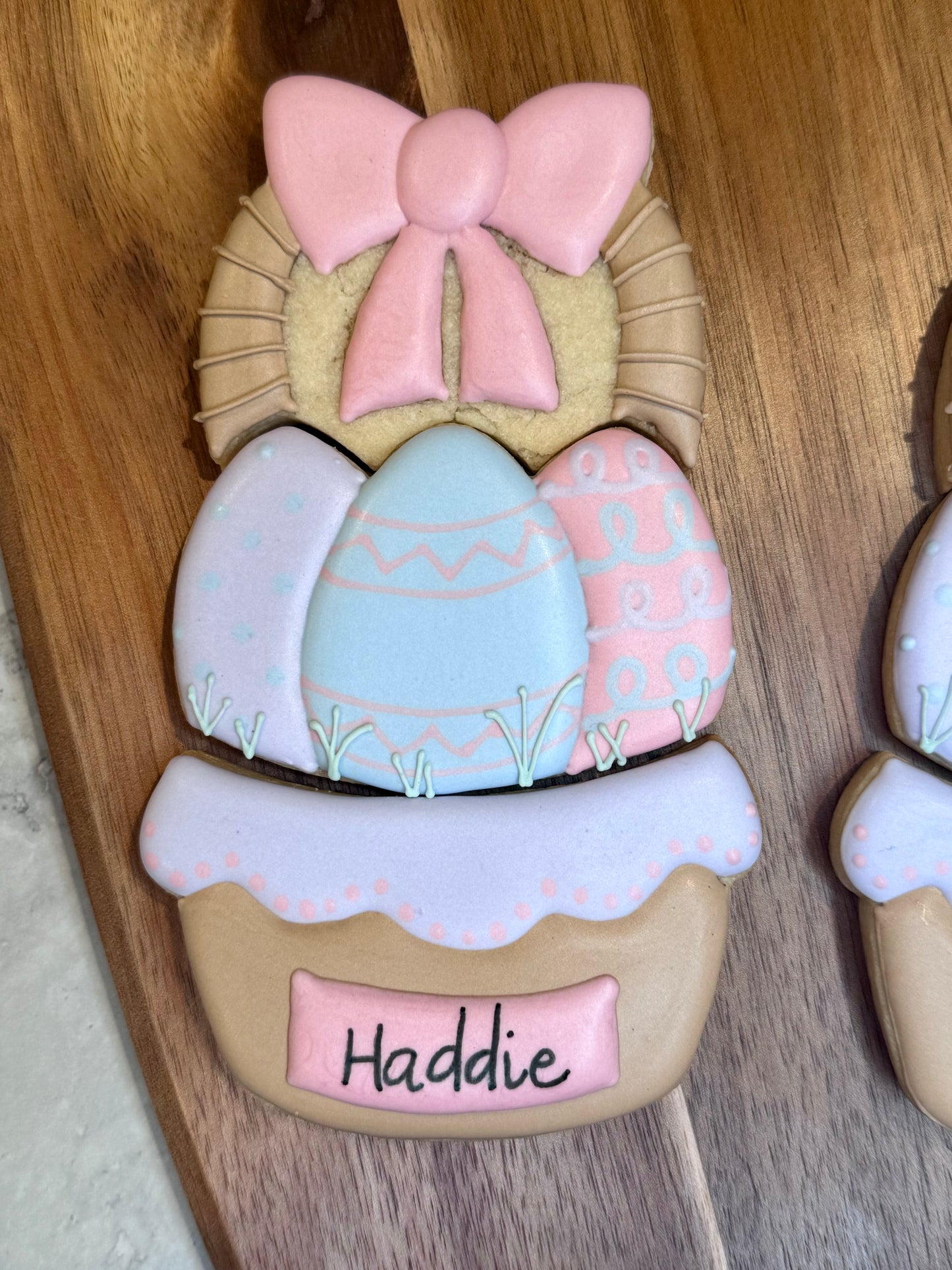 Personalized Easter Basket Cookie Set in Gift Box