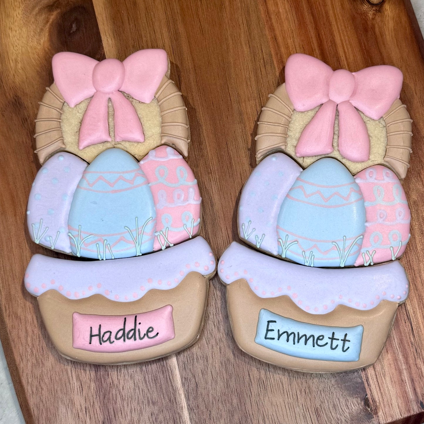 Personalized Easter Basket Cookie Set in Gift Box