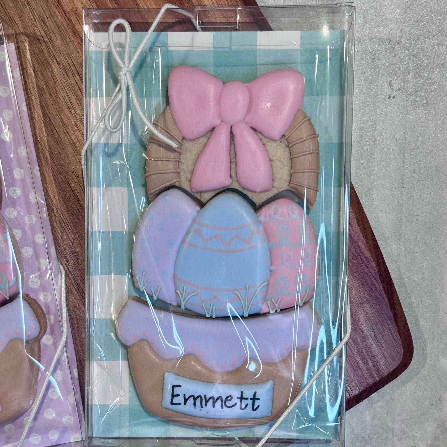 Personalized Easter Basket Cookie Set in Gift Box