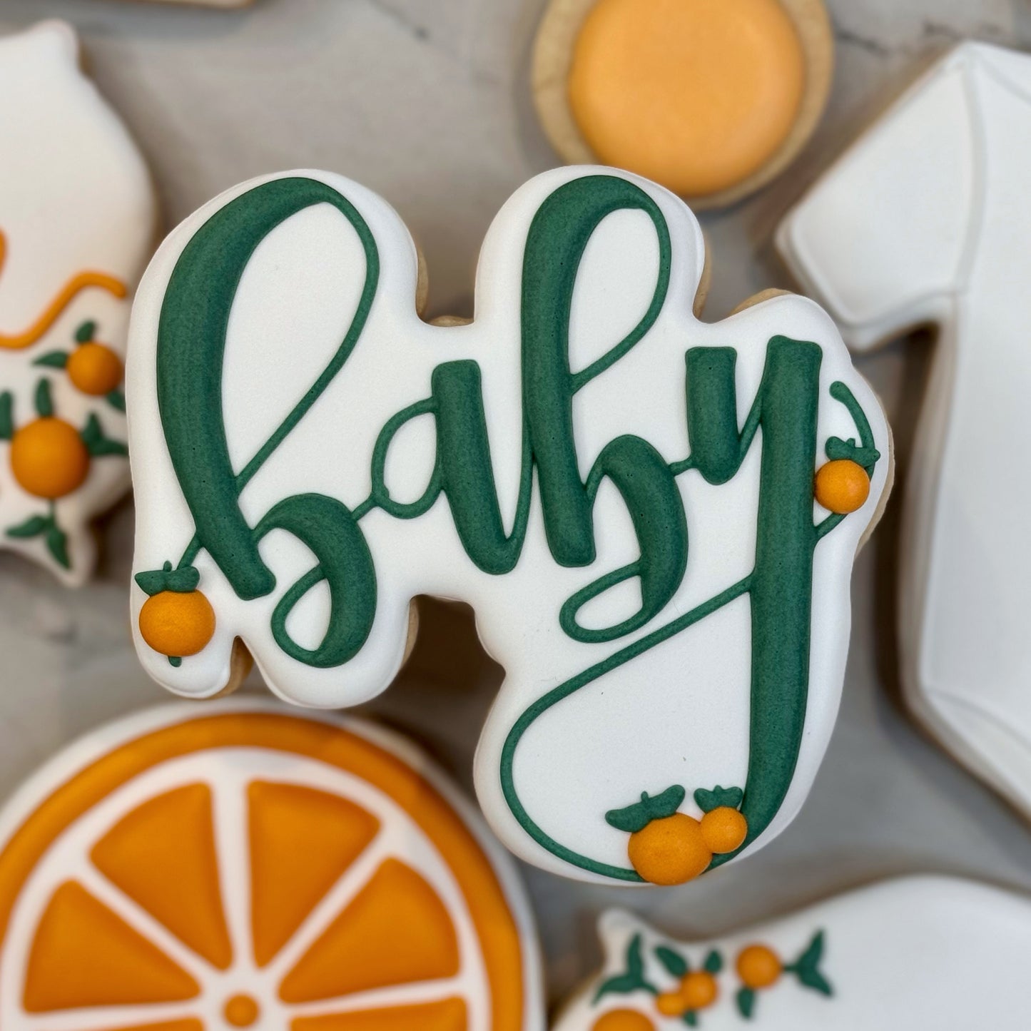 A Little Cutie is on the Way (9 cookies)