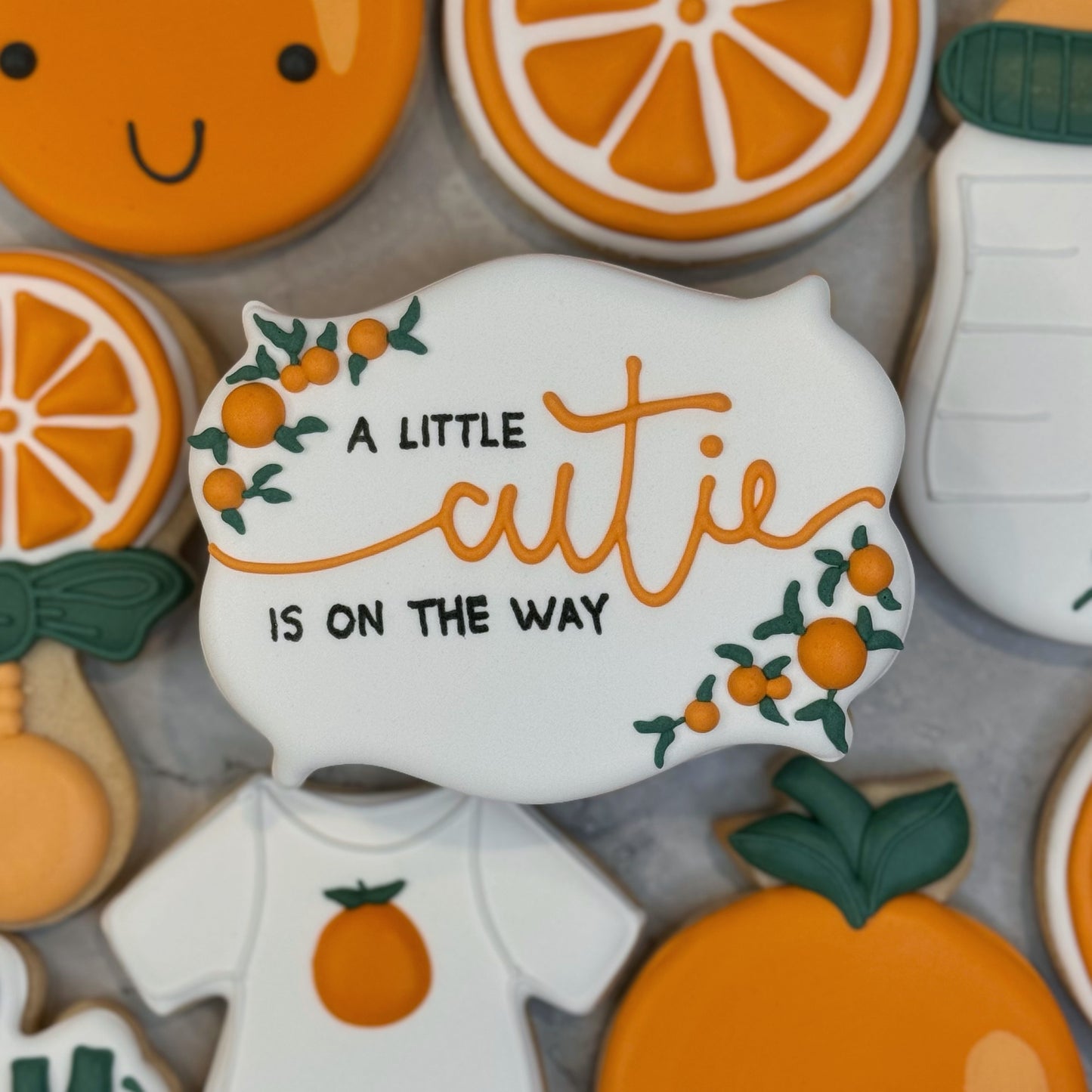 A Little Cutie is on the Way (9 cookies)