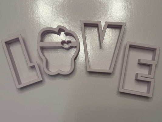 LOVE - School Set - 4 cutters