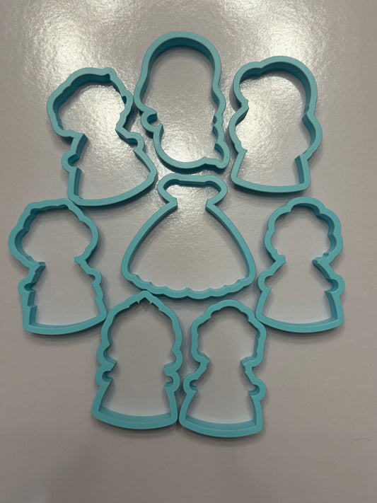Disney Princess Inspired Cutters - 8 Piece Set
